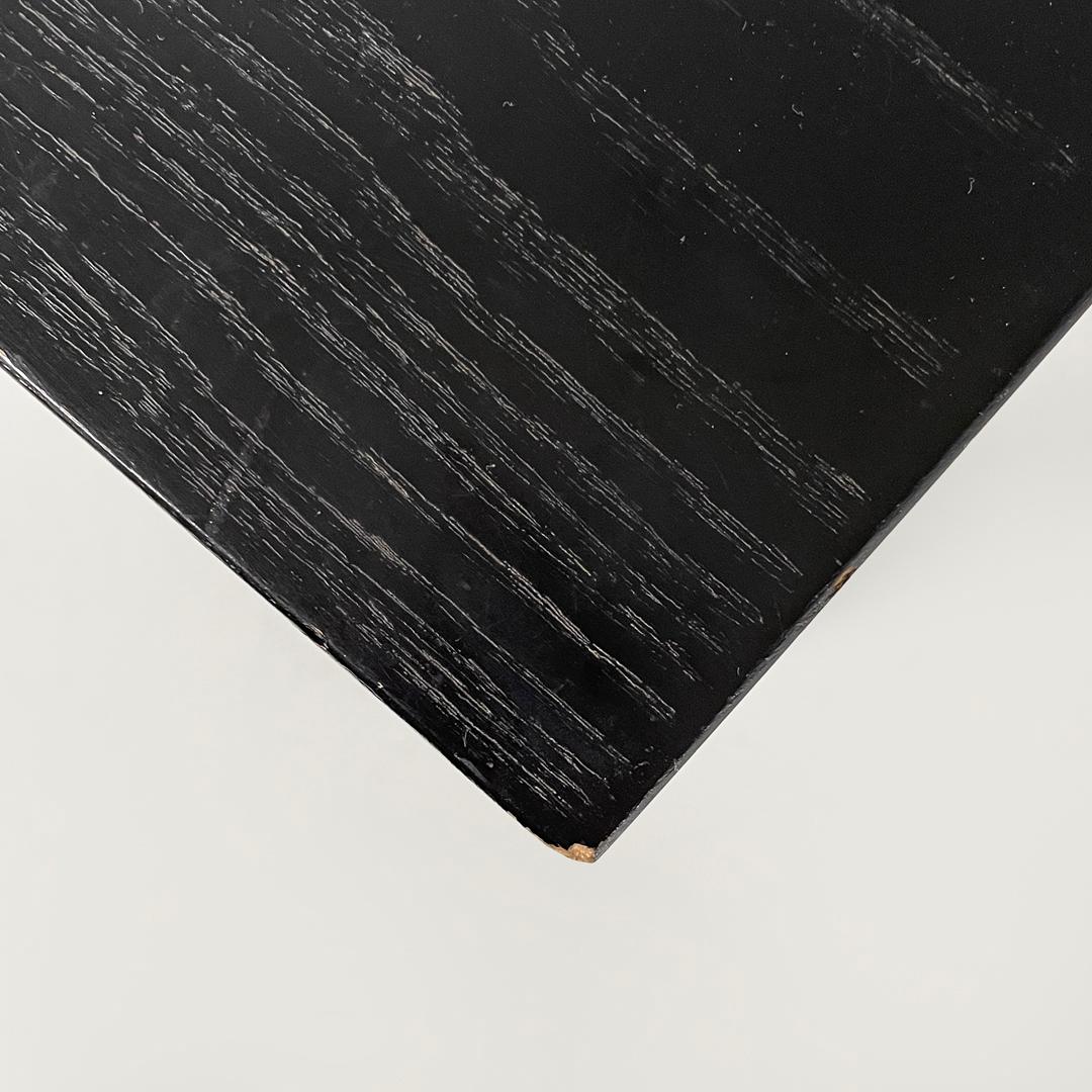 Moderner italienischer Couchtisch aus schwarzem Holz, Ko-Ko Shiro Kuramata für Cappellini, 1986 im Angebot 9