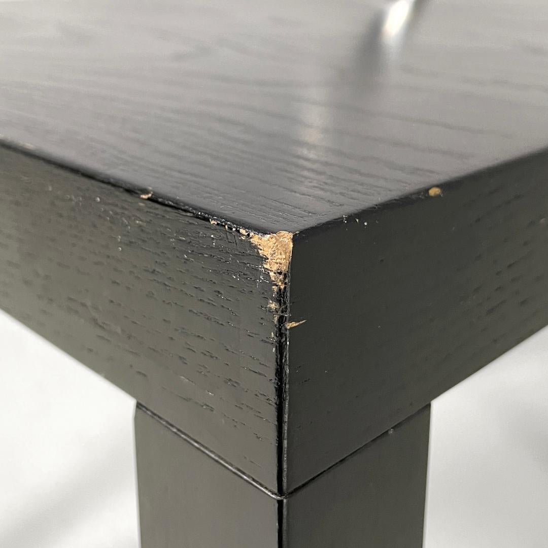 Moderner italienischer Couchtisch aus schwarzem Holz, Ko-Ko Shiro Kuramata für Cappellini, 1986 im Angebot 10