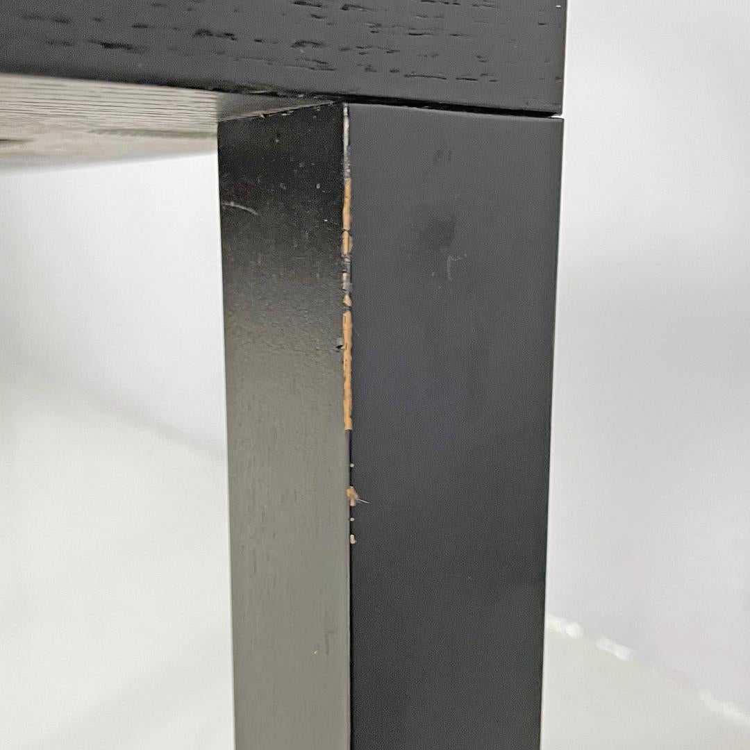Moderner italienischer Couchtisch aus schwarzem Holz, Ko-Ko Shiro Kuramata für Cappellini, 1986 im Angebot 11
