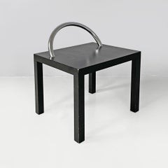 Italian modern black wood coffee table Ko-Ko Shiro Kuramata for Cappellini, 1986