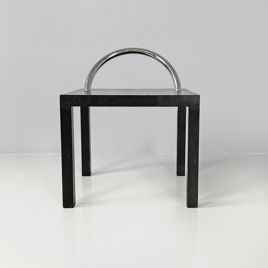 Moderner italienischer Couchtisch aus schwarzem Holz, Ko-Ko Shiro Kuramata für Cappellini, 1986 (Italienisch) im Angebot
