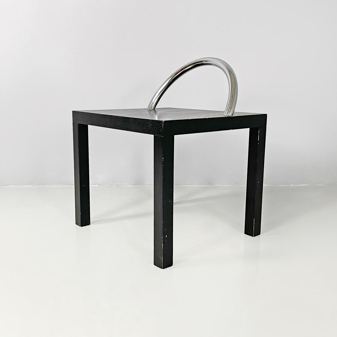 Moderner italienischer Couchtisch aus schwarzem Holz, Ko-Ko Shiro Kuramata für Cappellini, 1986 (Ende des 20. Jahrhunderts) im Angebot