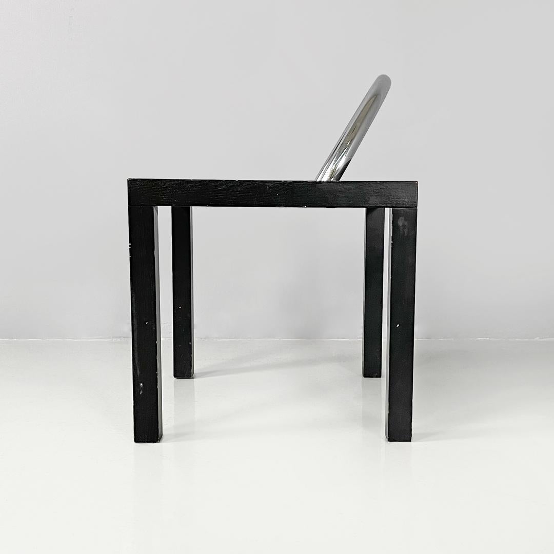 Moderner italienischer Couchtisch aus schwarzem Holz, Ko-Ko Shiro Kuramata für Cappellini, 1986 (Metall) im Angebot