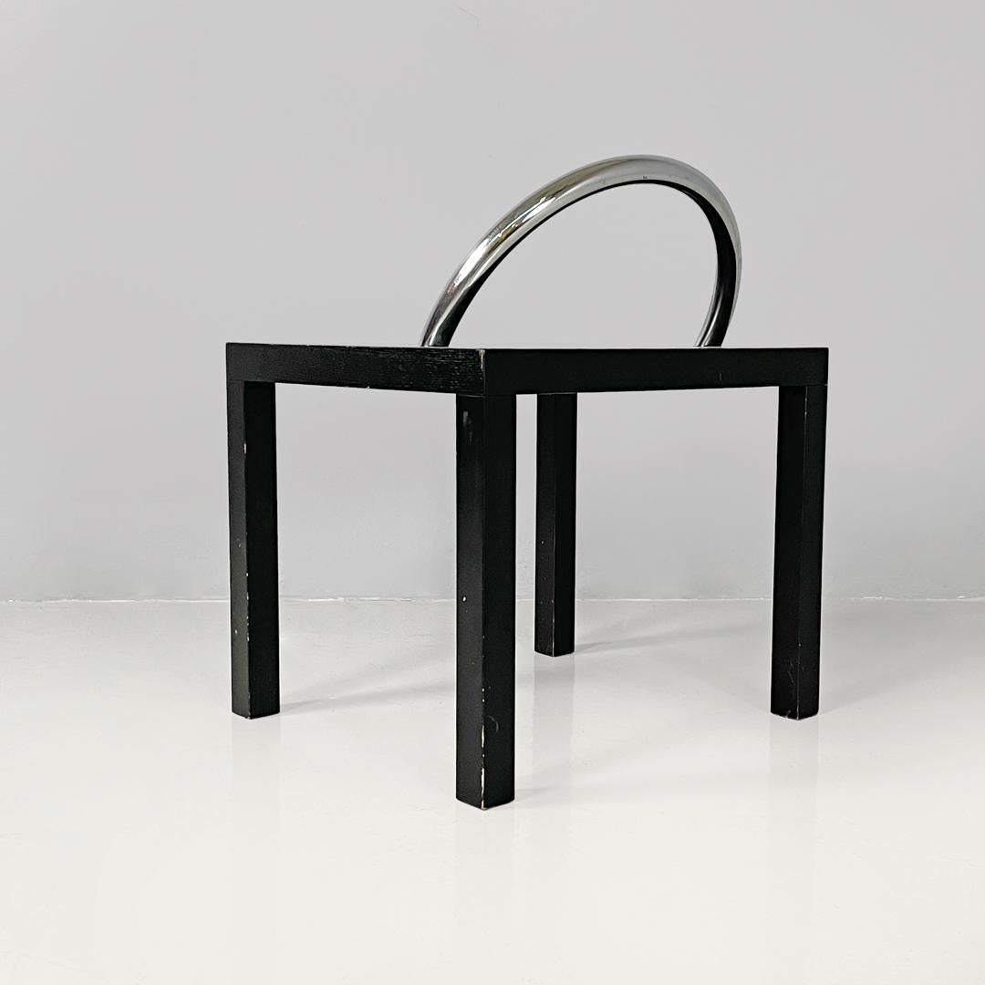 Moderner italienischer Couchtisch aus schwarzem Holz, Ko-Ko Shiro Kuramata für Cappellini, 1986 im Angebot 1