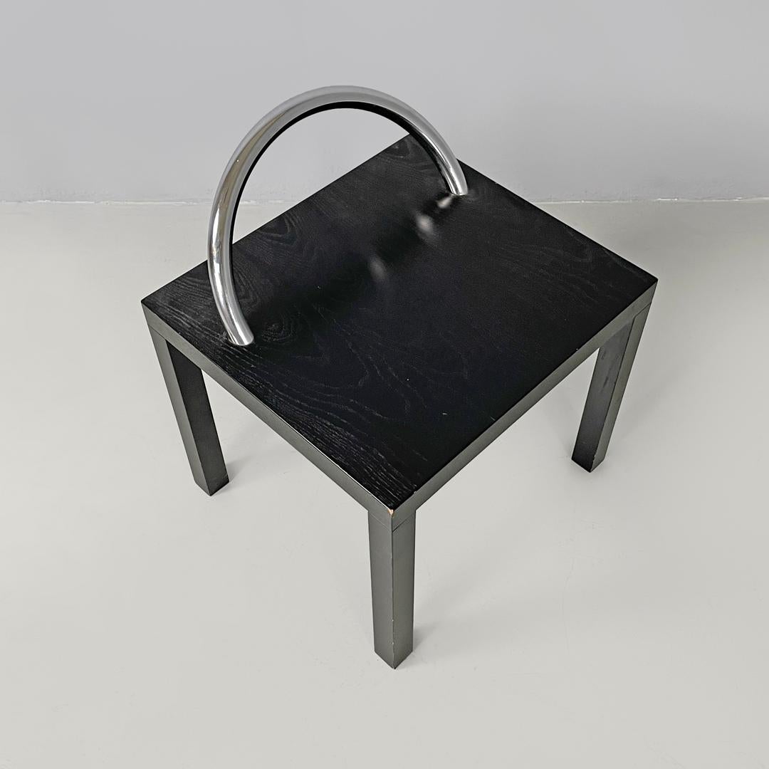 Moderner italienischer Couchtisch aus schwarzem Holz, Ko-Ko Shiro Kuramata für Cappellini, 1986 im Angebot 2