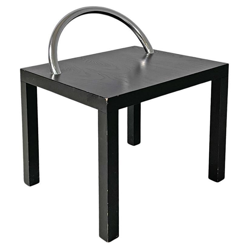 Moderner italienischer Couchtisch aus schwarzem Holz, Ko-Ko Shiro Kuramata für Cappellini, 1986 im Angebot
