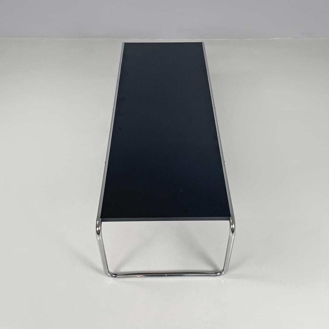 Italian modern black wood coffee tables Laccio by Marcel Breuer for Gavina 1970s For Sale 7