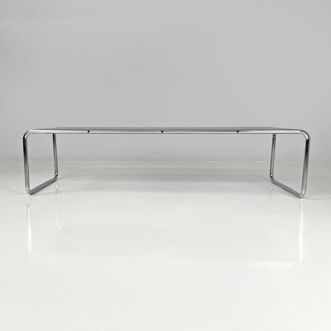 Tavolini moderni italiani in legno nero Laccio di Marcel Breuer per Gavina anni '70 in vendita 2