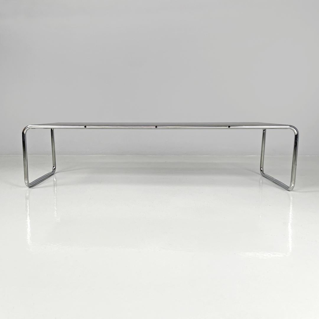 Italian modern black wood coffee tables Laccio by Marcel Breuer for Gavina 1970s For Sale 3