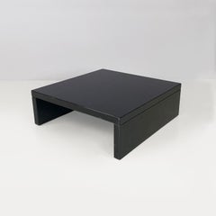 Italian modern black wood Saratoga table Lella Massimo Vignelli Poltronova 1960s