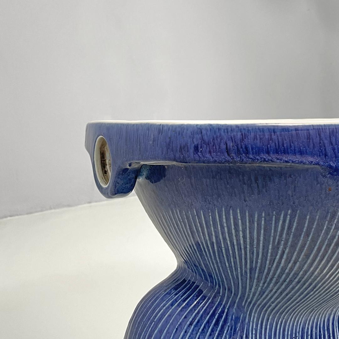 Italienische moderne blaue Badarmaturen, Gardena Antonia Campi Richard Ginori 1970er Jahre im Angebot 4