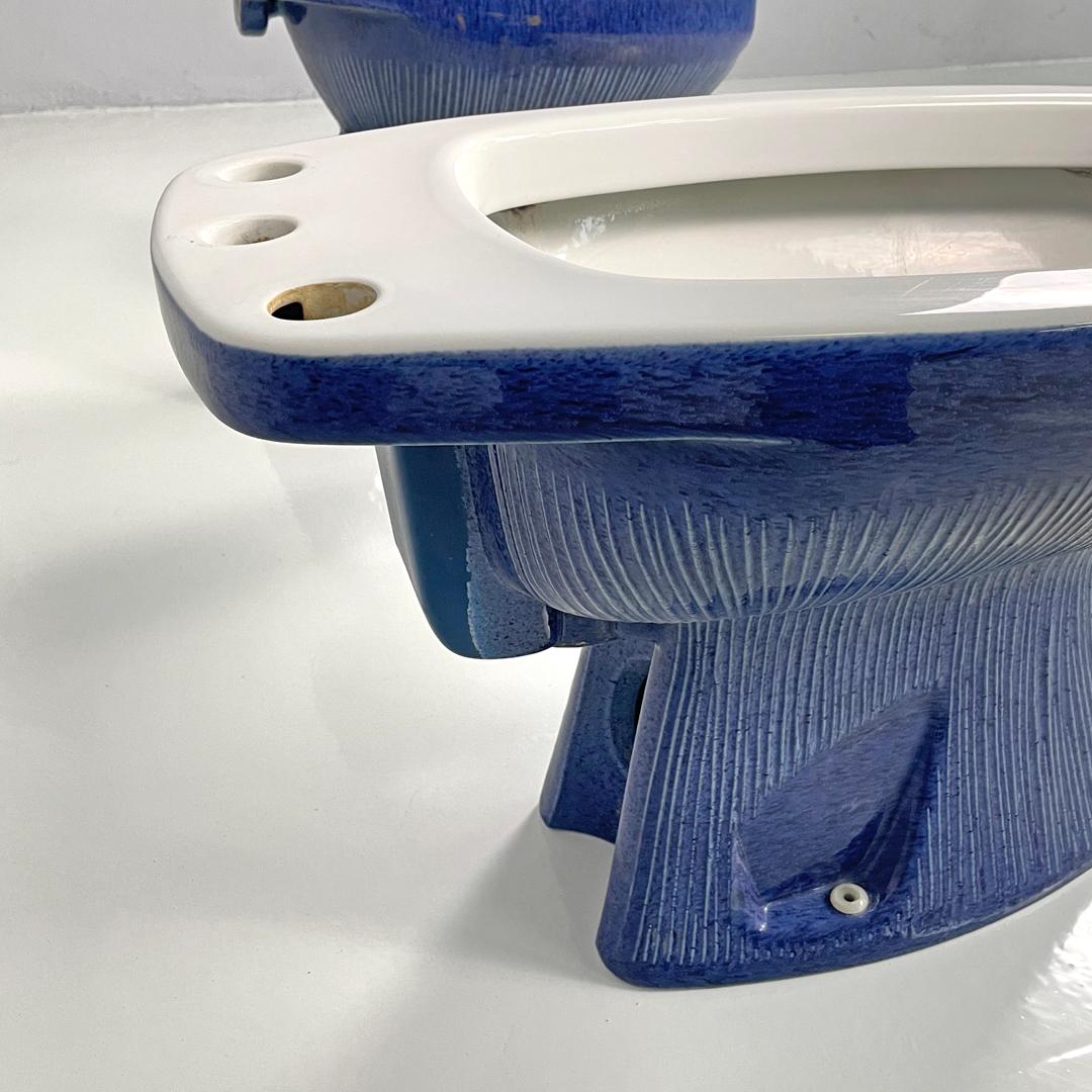 Italienische moderne blaue Badarmaturen, Gardena Antonia Campi Richard Ginori 1970er Jahre im Angebot 5