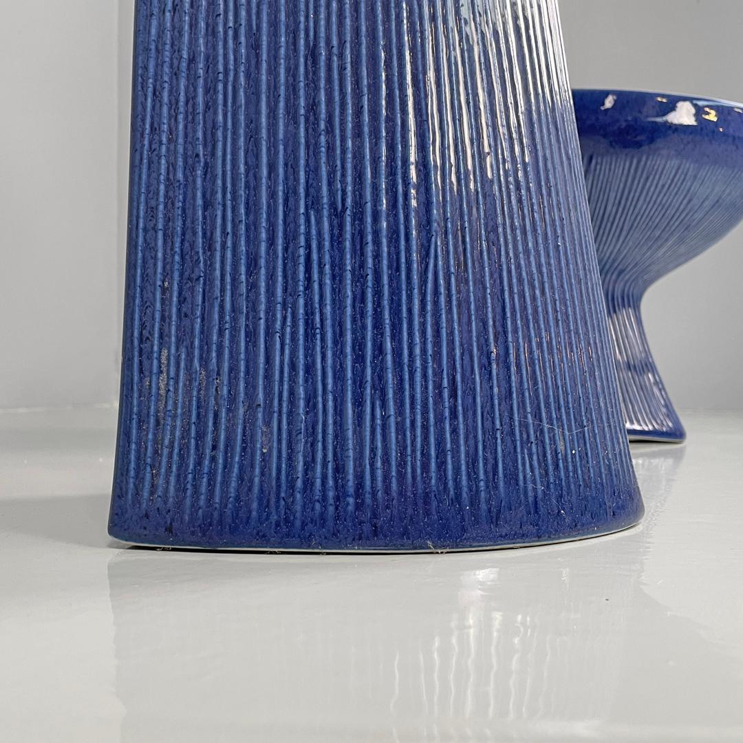 Sanitarios modernos italianos azules Gardena Antonia Campi Richard Ginori Años 70 en venta 10
