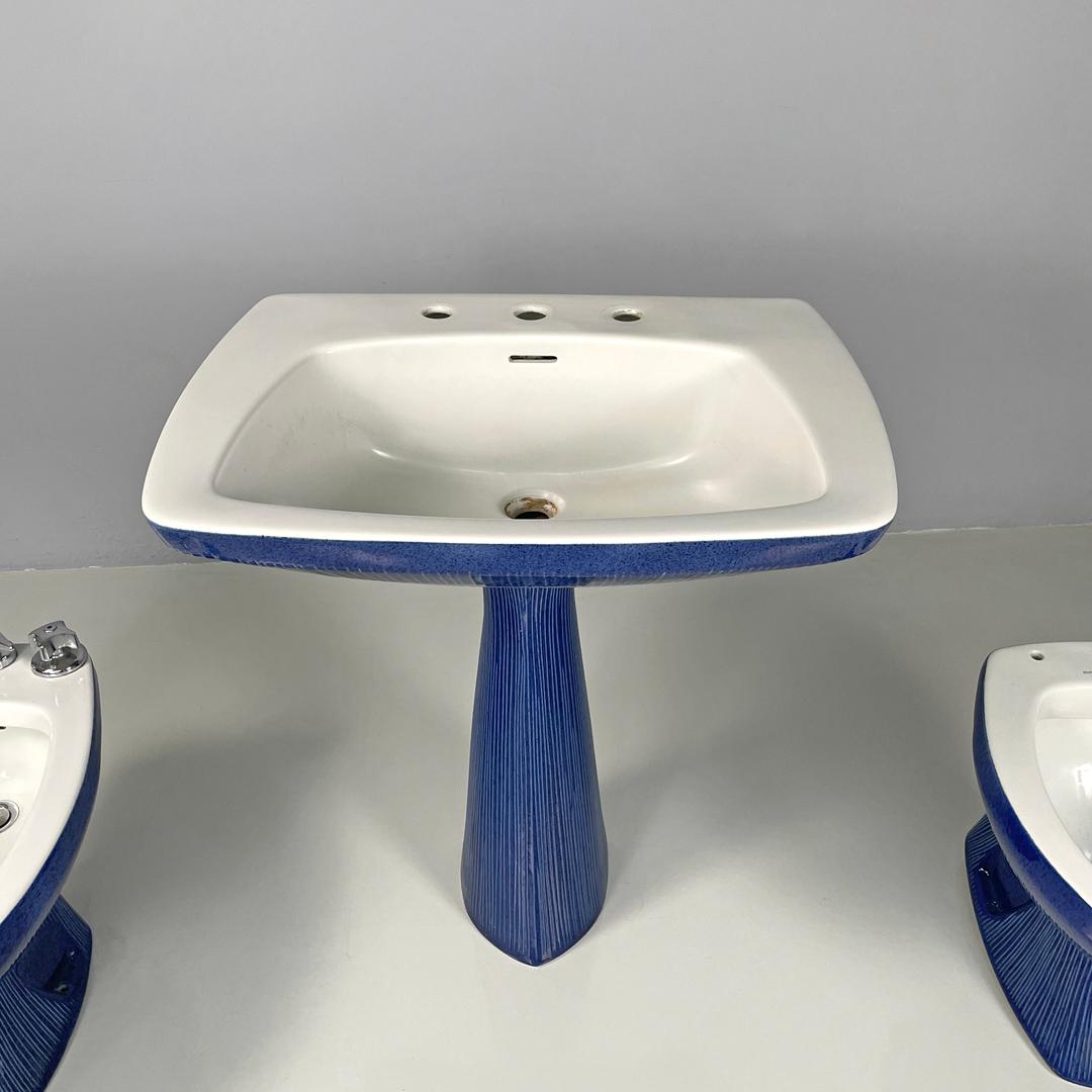 Sanitarios modernos italianos azules Gardena Antonia Campi Richard Ginori Años 70 en Bueno estado para la venta en MIlano, IT