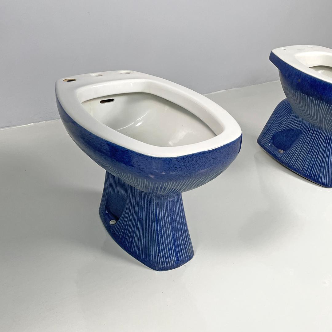 Italienische moderne blaue Badarmaturen, Gardena Antonia Campi Richard Ginori 1970er Jahre (Metall) im Angebot