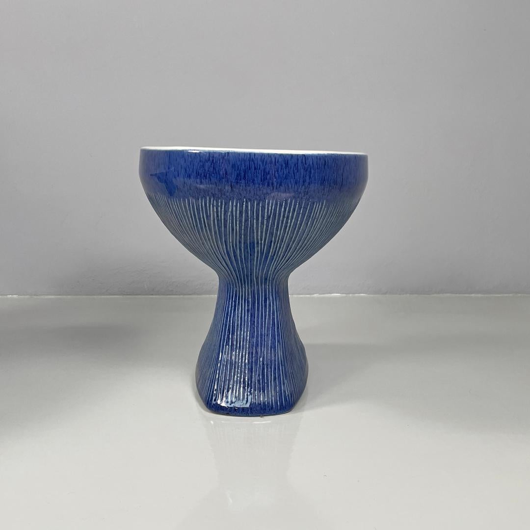 Italienische moderne blaue Badarmaturen, Gardena Antonia Campi Richard Ginori 1970er Jahre im Angebot 2