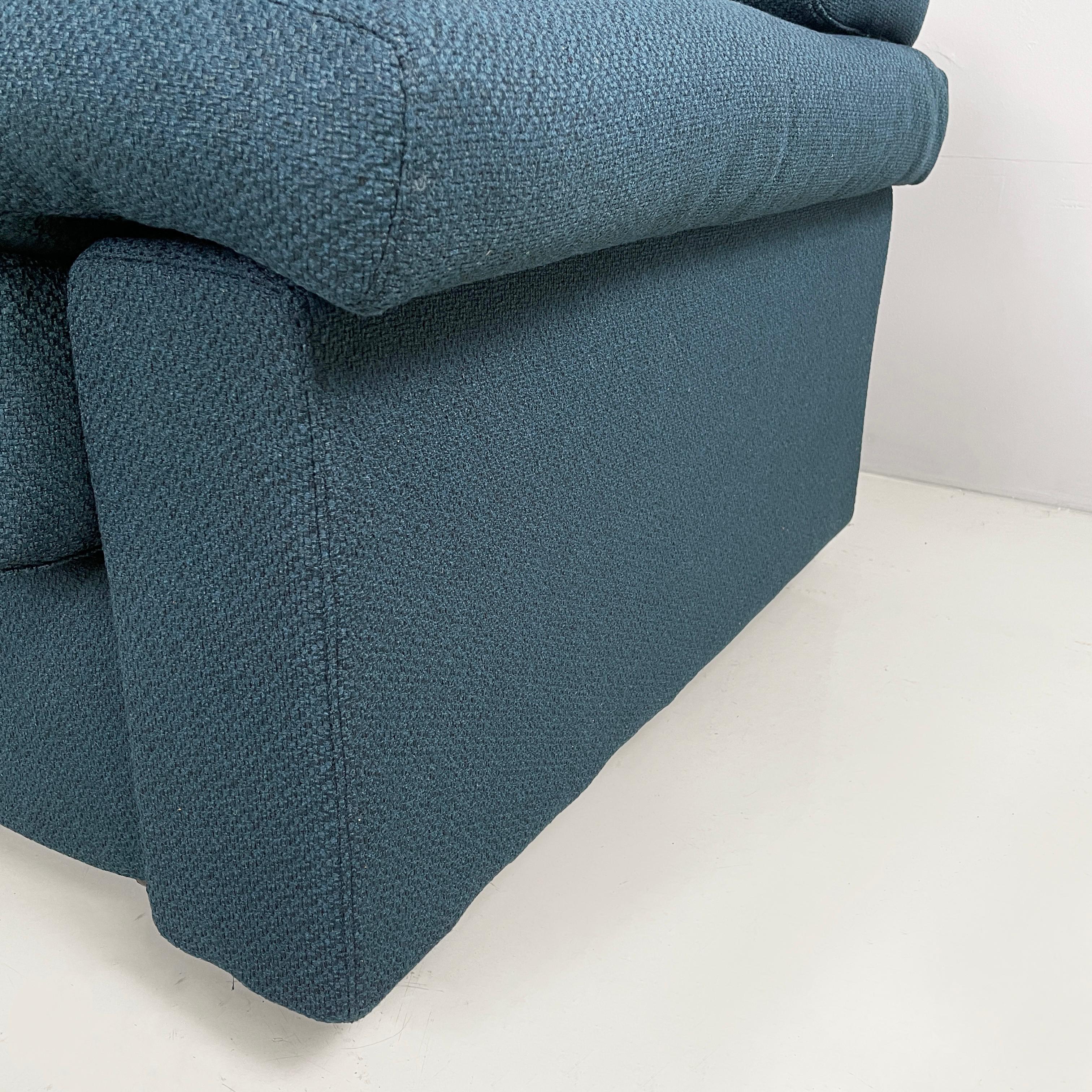 Canapé moderne italien en tissu bleu Erasmo par Afra et Tobia Scarpa pour B&B, 1970 en vente 4