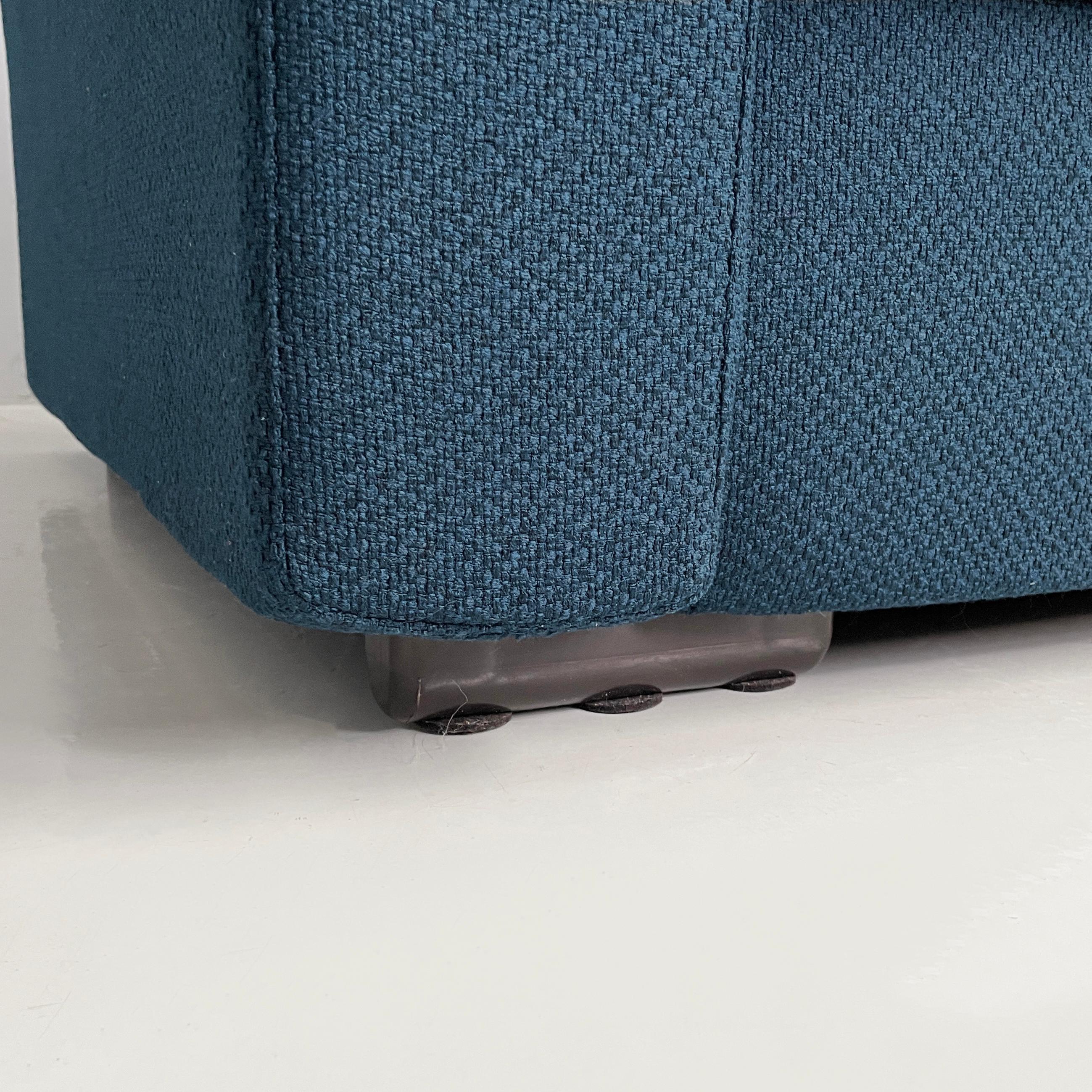Canapé moderne italien en tissu bleu Erasmo par Afra et Tobia Scarpa pour B&B, 1970 en vente 9