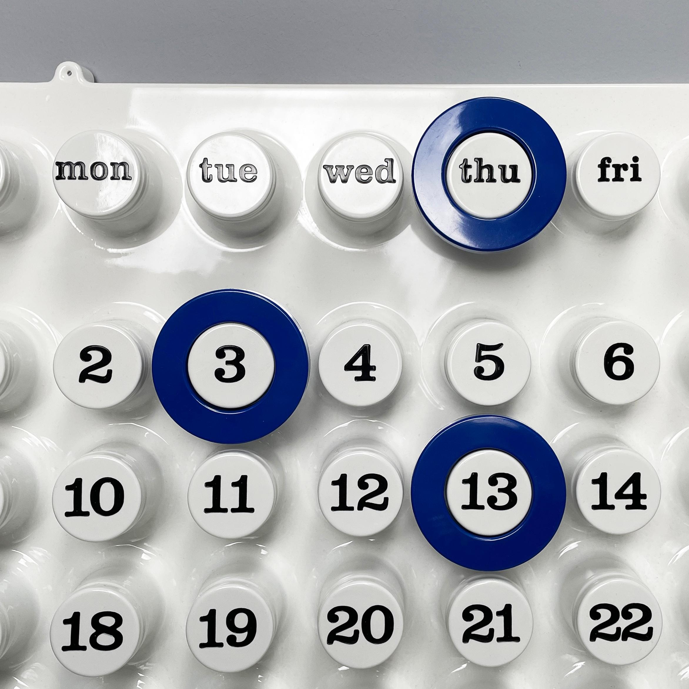 Modern Italian modern Blue rings for the perpetual wall calendar by Ring A Date, 2020s For Sale