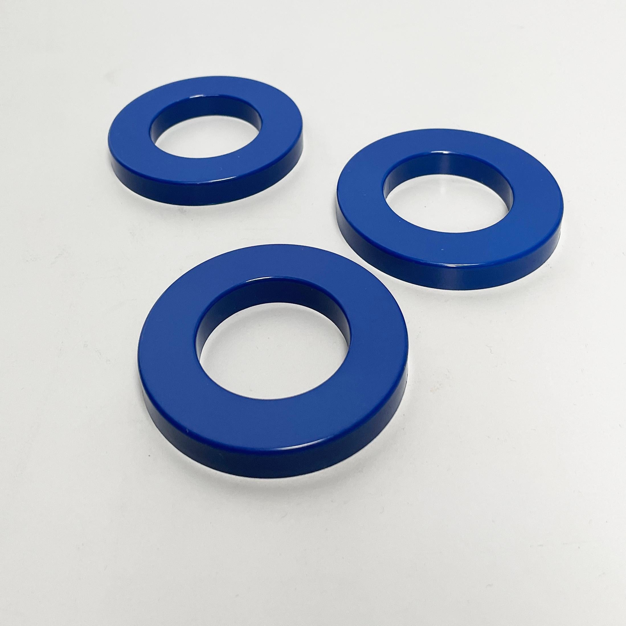 Italian modern Blue rings for the perpetual wall calendar by Ring A Date, 2020s For Sale 1
