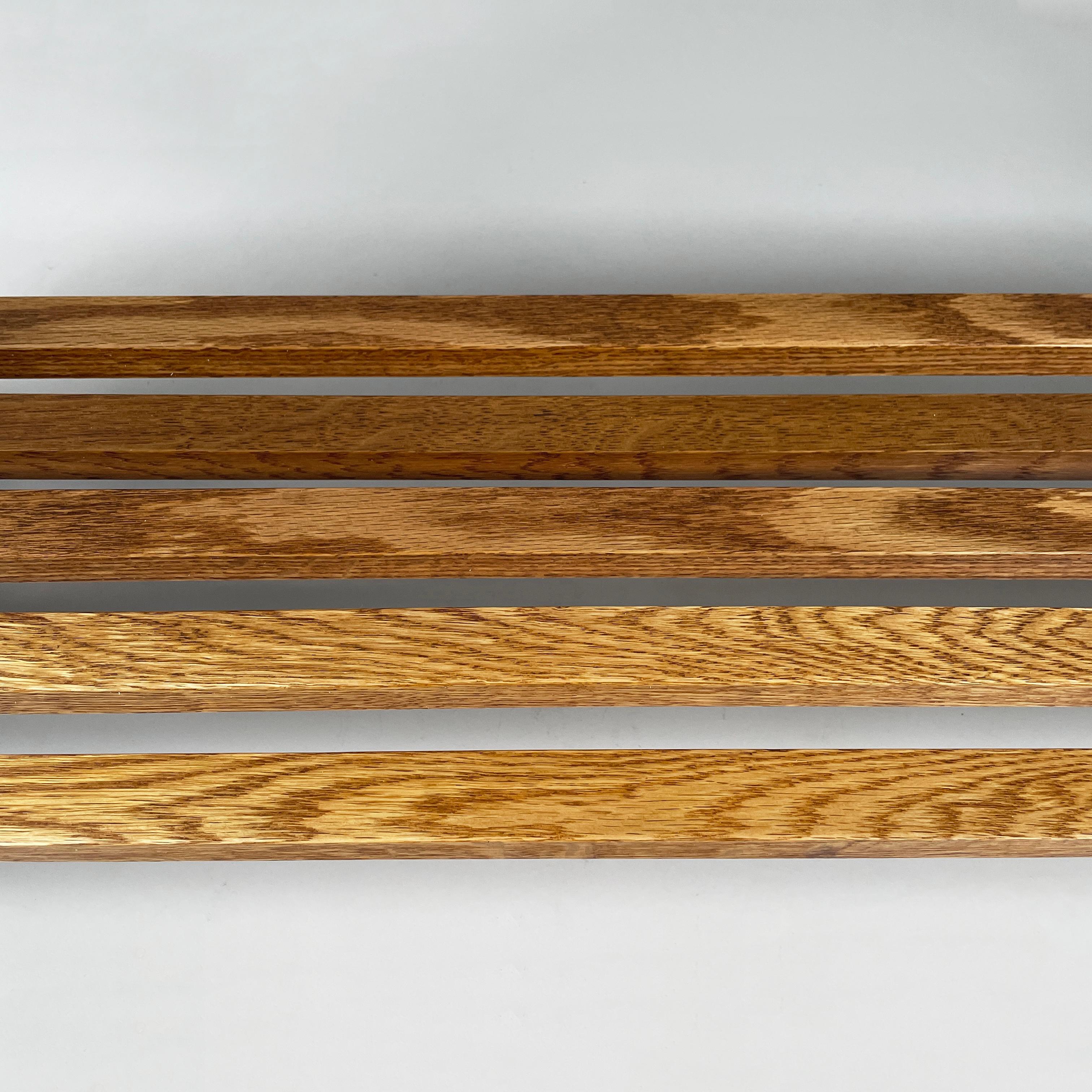Italian modern Bookcase Panchina in wood slats, 2000s For Sale 6
