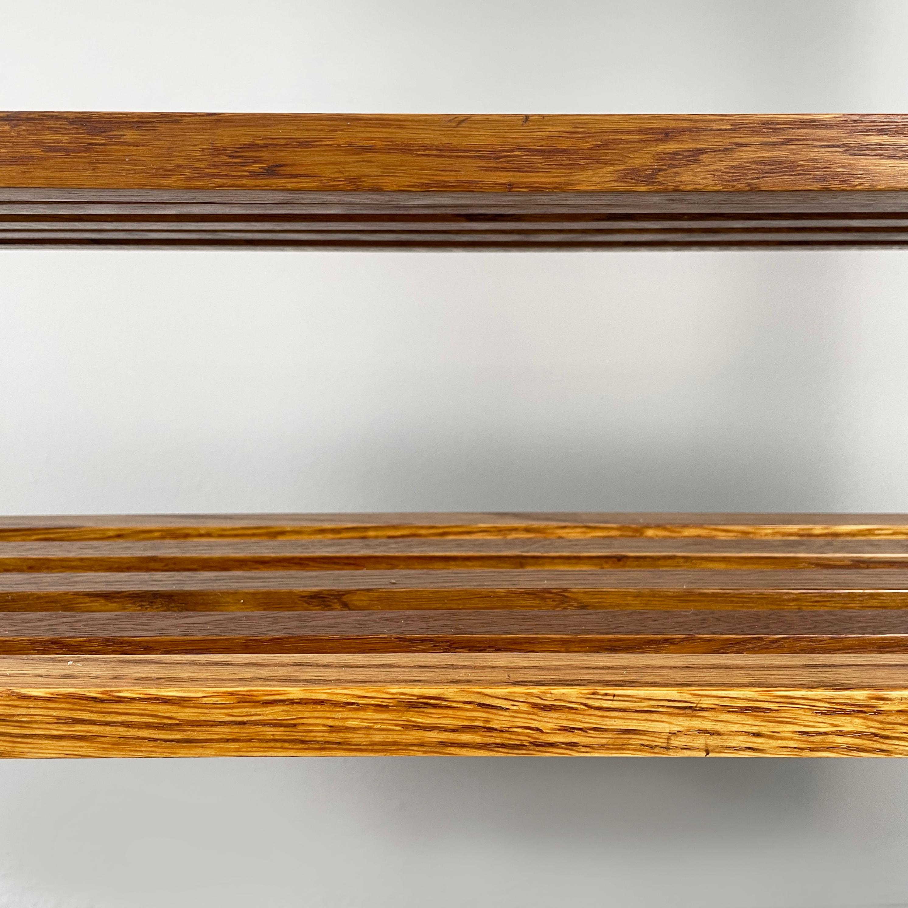 Italian modern Bookcase Panchina in wood slats, 2000s For Sale 2