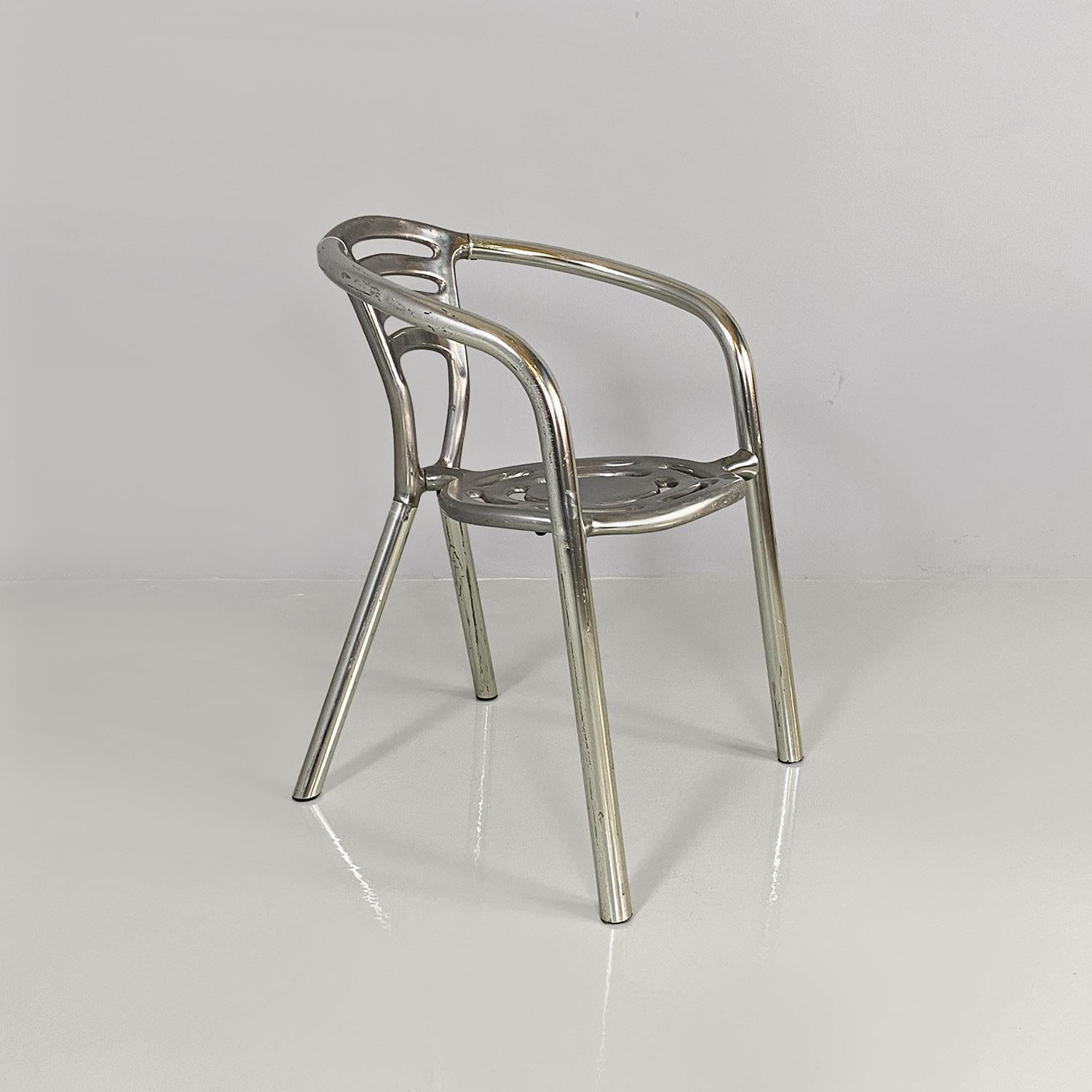 Italian modern Boulevard aluminium chairs by Ferdinand A. Porsche for Ycami 1990 9