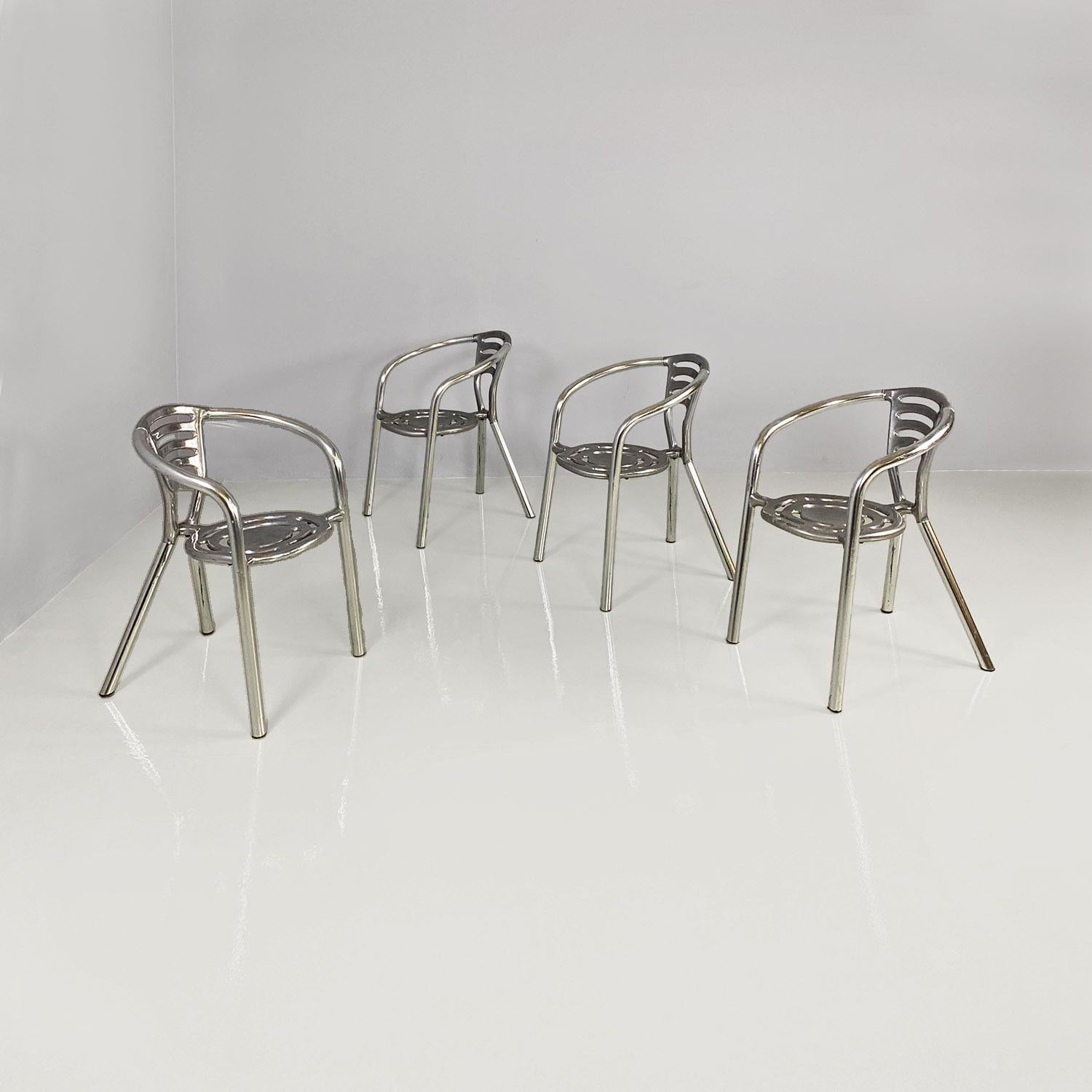 Italian modern Boulevard aluminium chairs by Ferdinand A. Porsche for Ycami 1990 For Sale 14