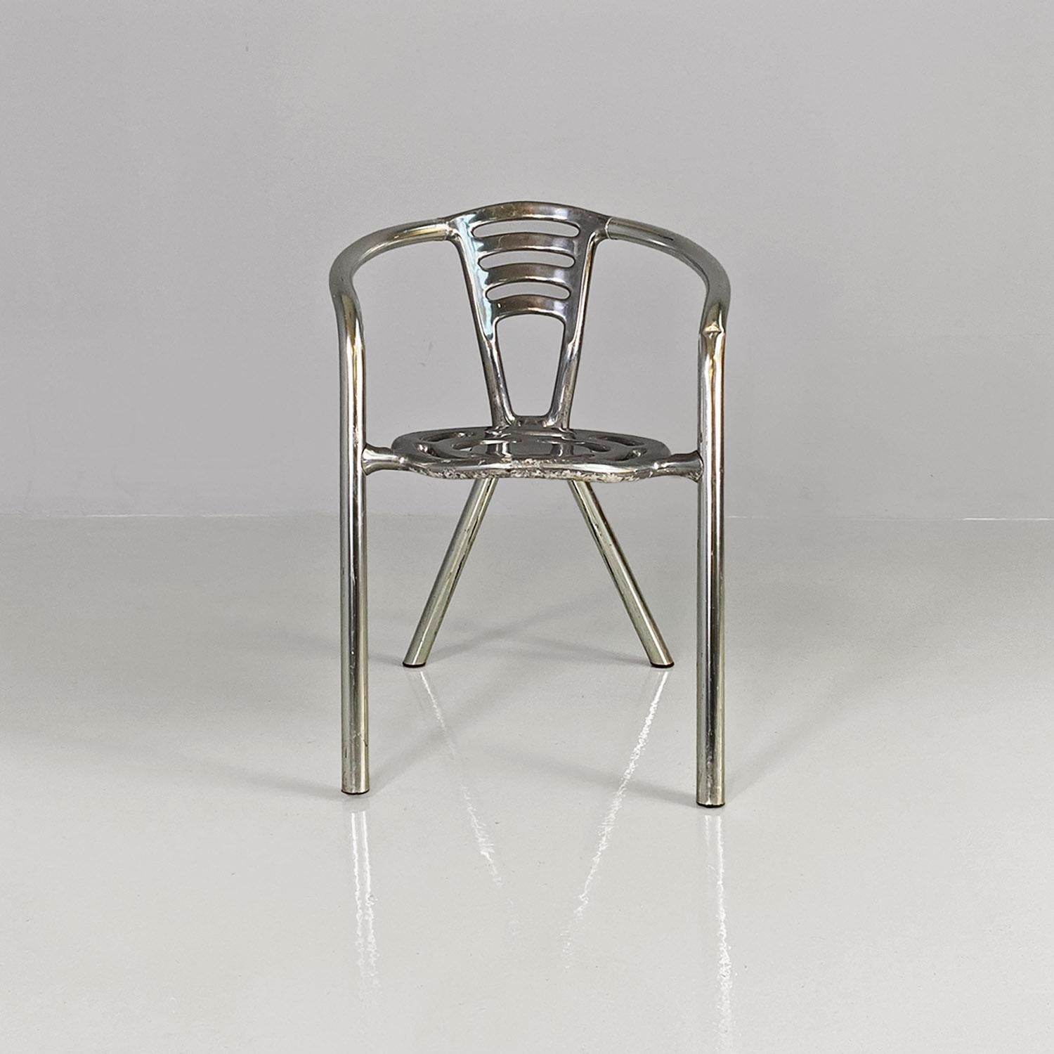 Italian modern Boulevard aluminium chairs by Ferdinand A. Porsche for Ycami 1990 In Good Condition For Sale In MIlano, IT
