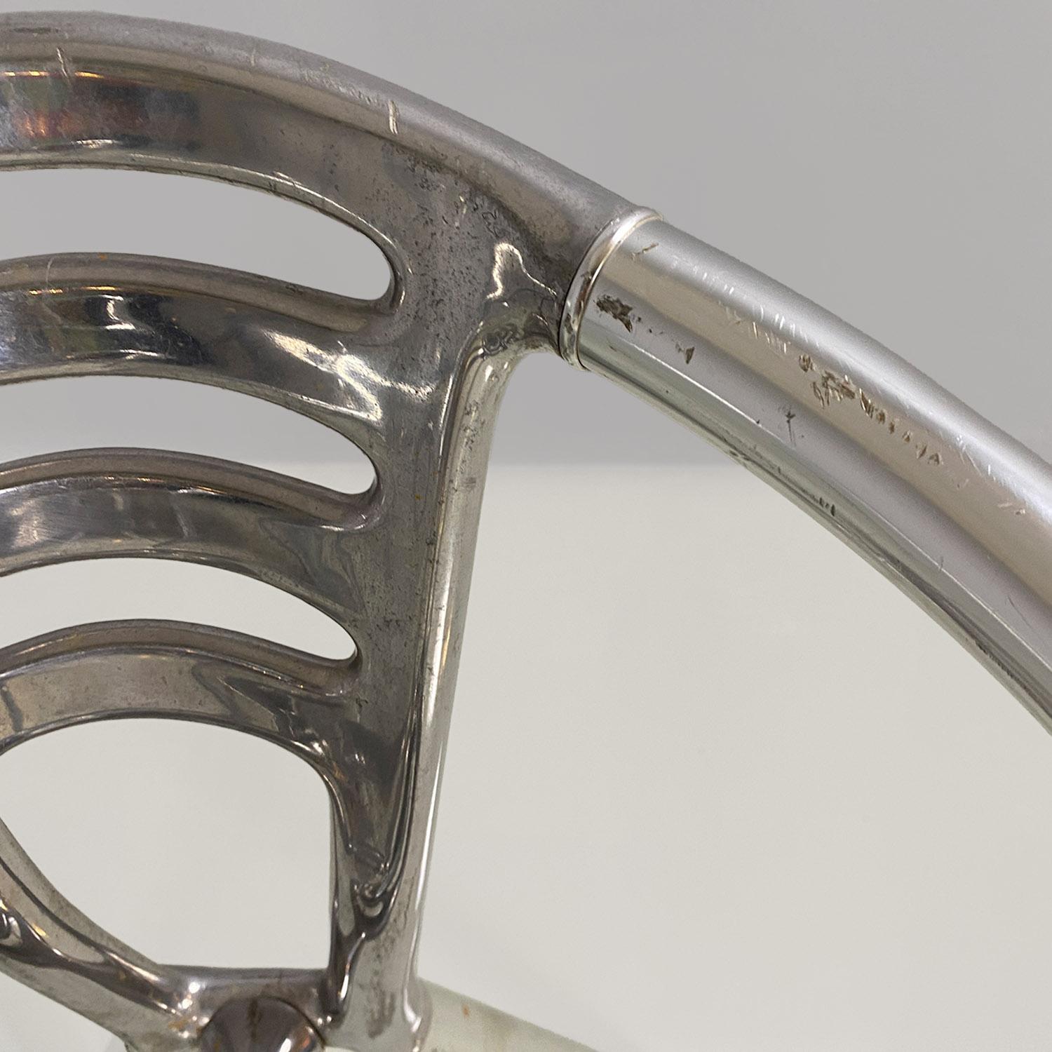Late 20th Century Italian modern Boulevard aluminium chairs by Ferdinand A. Porsche for Ycami 1990