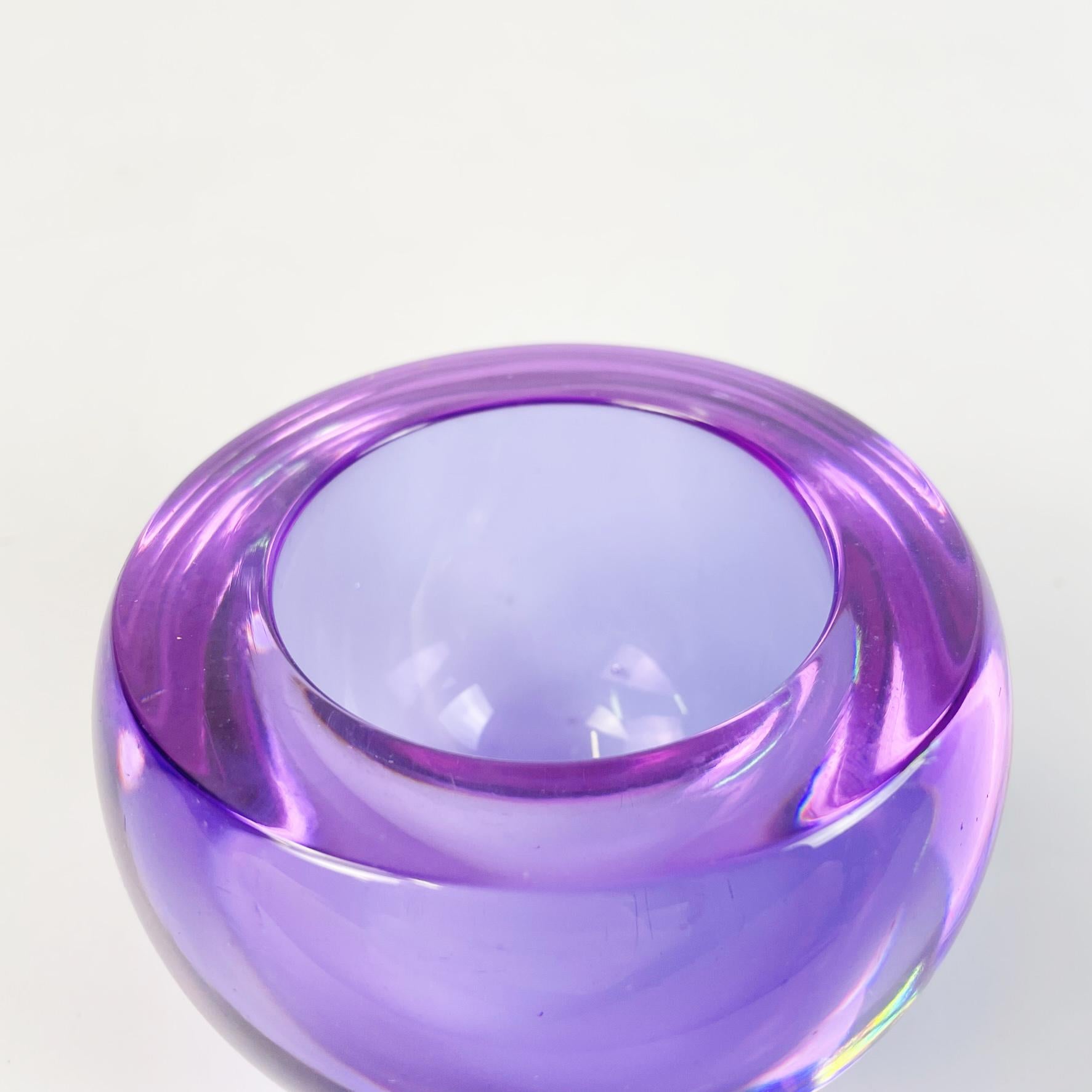 Glass Italian Modern Bowl Ashtray Biglia by Joe Colombo for Arnolfo di Cambio, 1970s For Sale