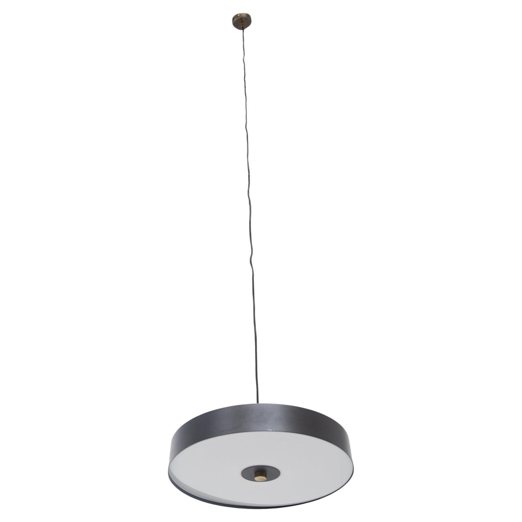 Italian modern brass and aluminum ceiling lamp