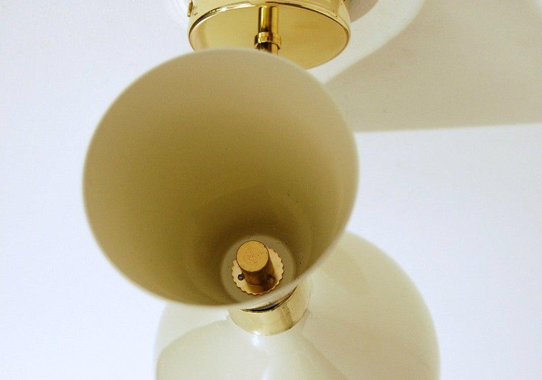 Contemporary Italian Modern Brass and Enamel Wall Sconce by Fabio Ltd