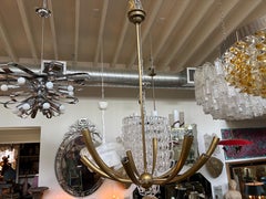 Italian Modern Brass Chandelier