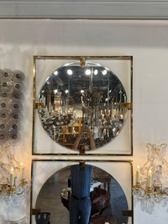 Italian Modern Brass Frame Mirrors