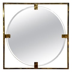 Italian Modern Brass Frame Mirrors