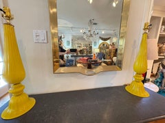 Italian Modern Brass Tray Mirror