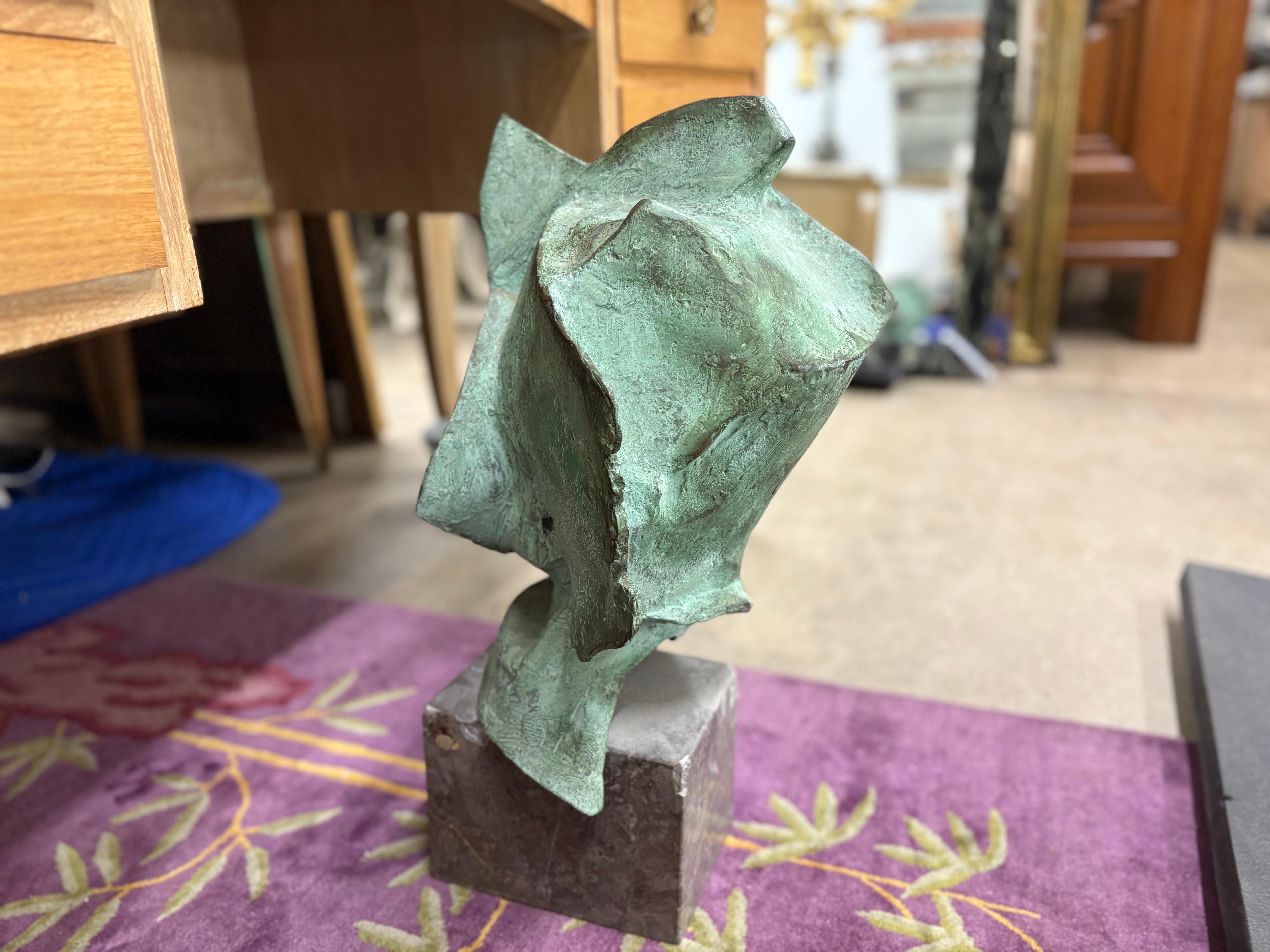 Busto moderno italiano in bronzo in vendita 3