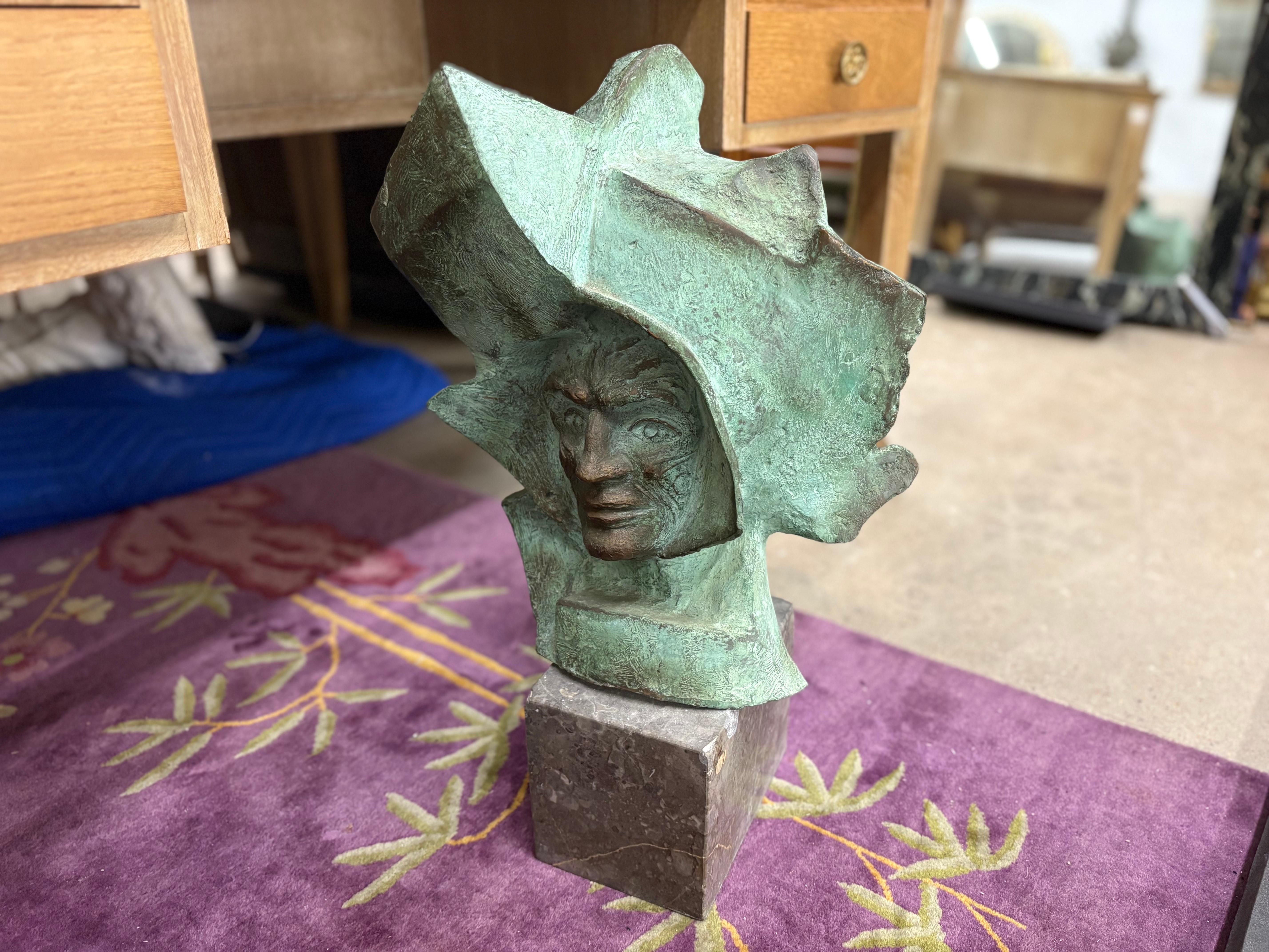 Busto moderno italiano in bronzo in vendita 4