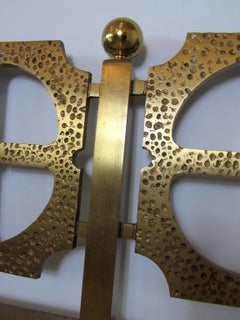 Italian Modern Bronze Hand-Hammered Queen Headboard, Luciano Frigerio