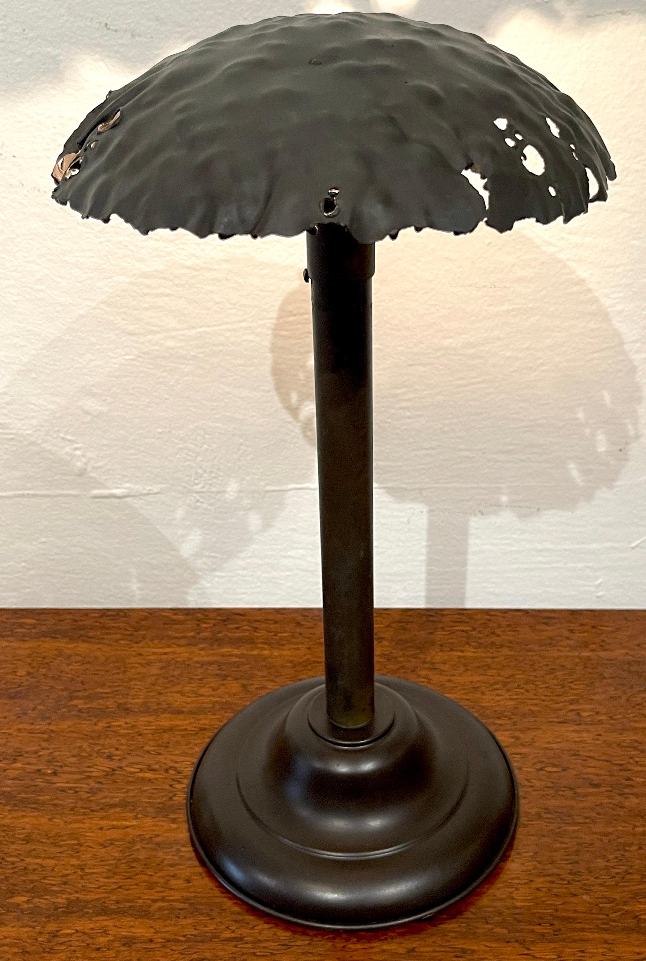 Italian Modern Bronze Mushroom Lamp For Sale 8
