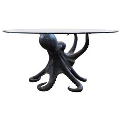 Tavolo da centro moderno italiano in bronzo Octopus