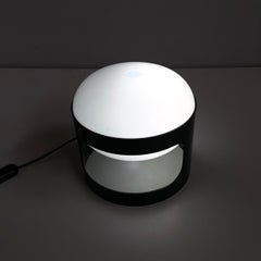 Italian modern brown and white plastic table lamp KD27 by Colombo Kartell, 1960s