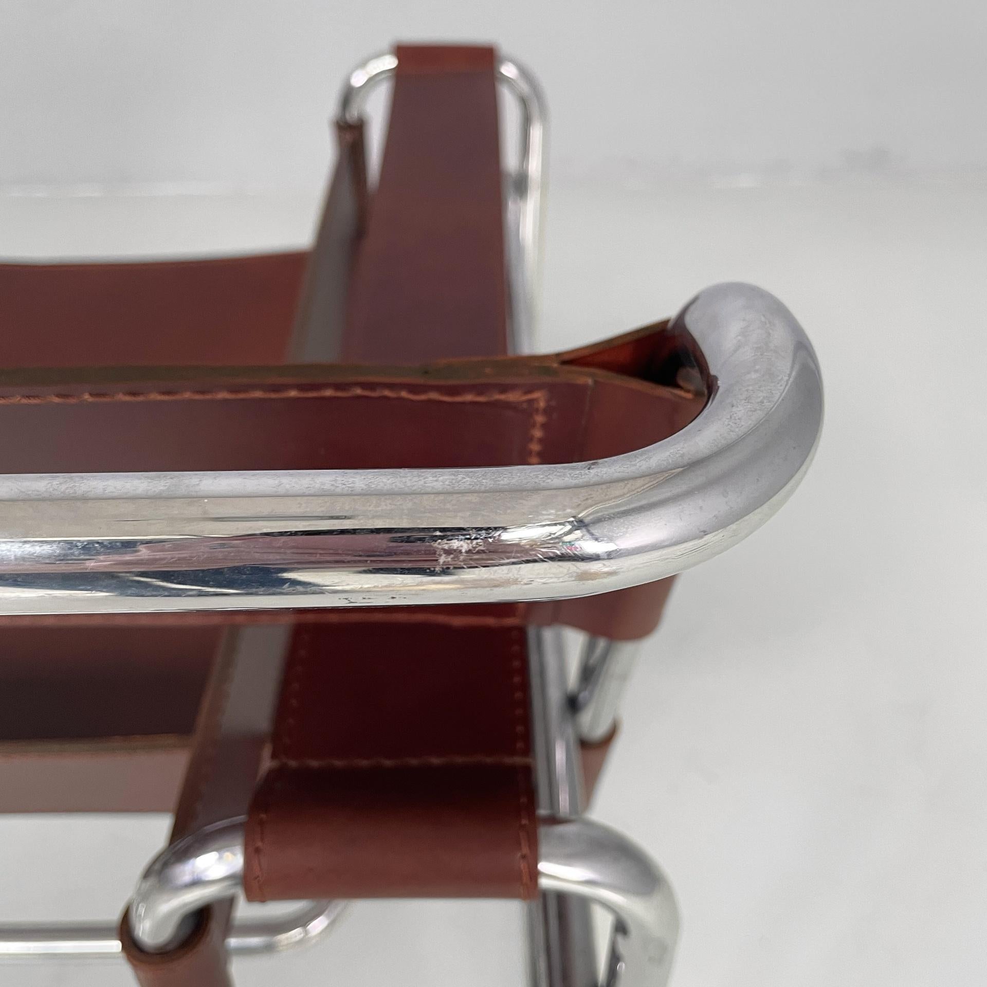 Sillones modernos italianos de color marrón Wassily de Marcel Breuer para Gavina, años 60 en venta 8