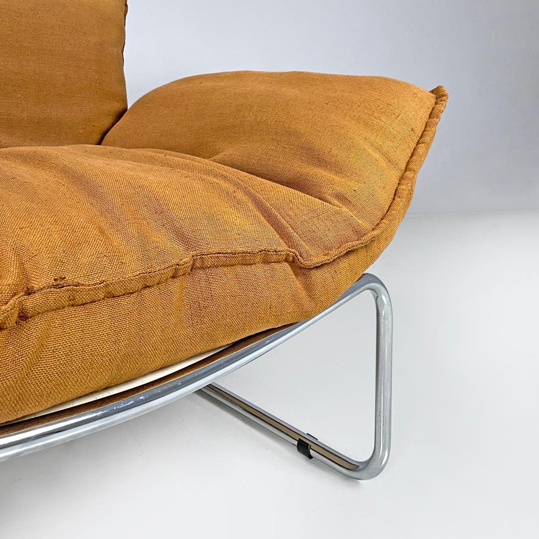 Sillón moderno italiano de tela marrón Compor S 72 de Gero para Mussi, años 70 en venta 3