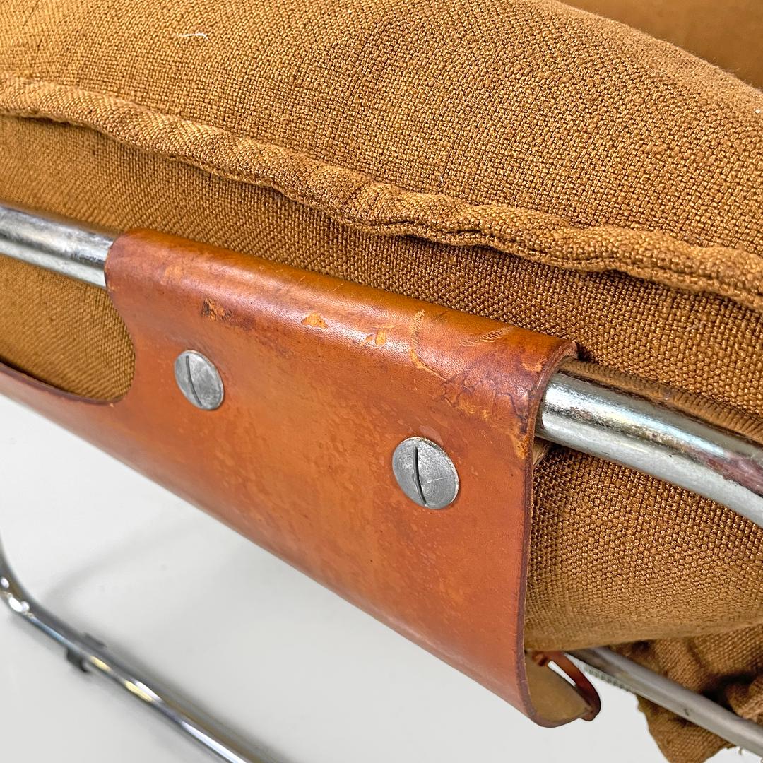 Sillón moderno italiano de tela marrón Compor S 72 de Gero para Mussi, años 70 en venta 5