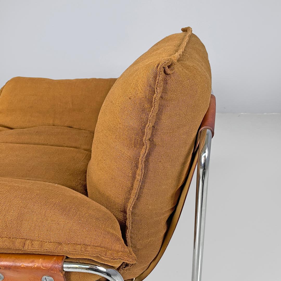 Sillón moderno italiano de tela marrón Compor S 72 de Gero para Mussi, años 70 en venta 6