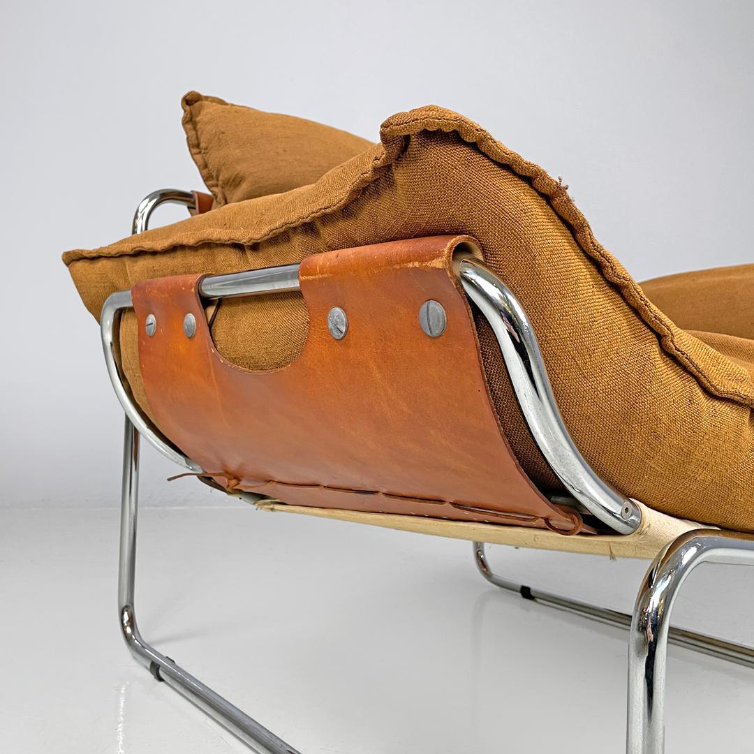 Sillón moderno italiano de tela marrón Compor S 72 de Gero para Mussi, años 70 en venta 11