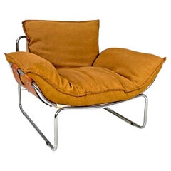 Italian modern brown fabric armchair Compor S 72 by Gero for Mussi, 1970s