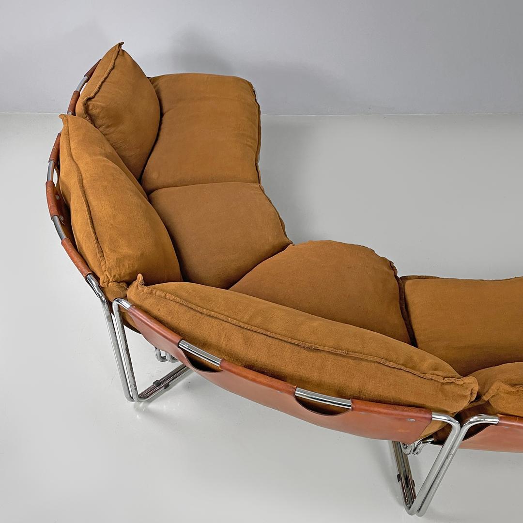 Sofá modular italiano moderno de tela marrón Compor S 72 de Gero para Mussi, años 70 en venta 2